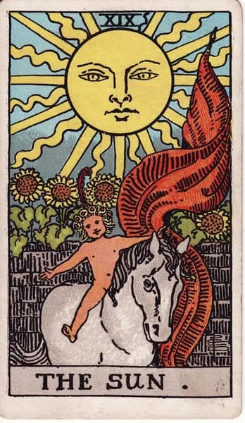 Carta dei tarocchi Rider–Waite–Smith: Il Sole