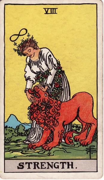 Carta dei tarocchi Rider–Waite–Smith: La Forza